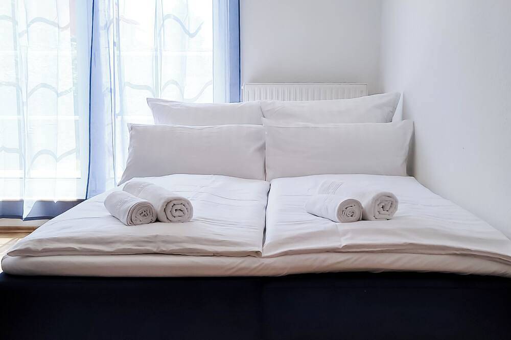 Ganze Wohnung, Terrasse - Parkplatz - Tv im Boxspringbett - Küche in Jena, Saaleland