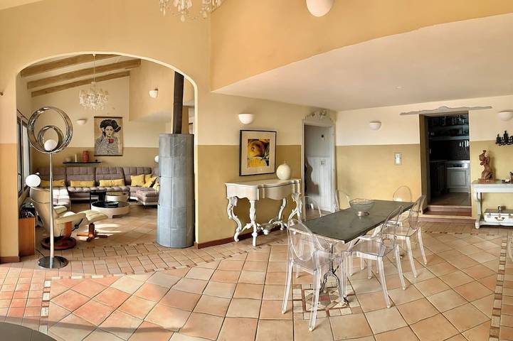 Ferienhaus mit Panoramablick auf Meer und Berge in Saint-Jeannet, Mittelmeerküste (Frankreich)