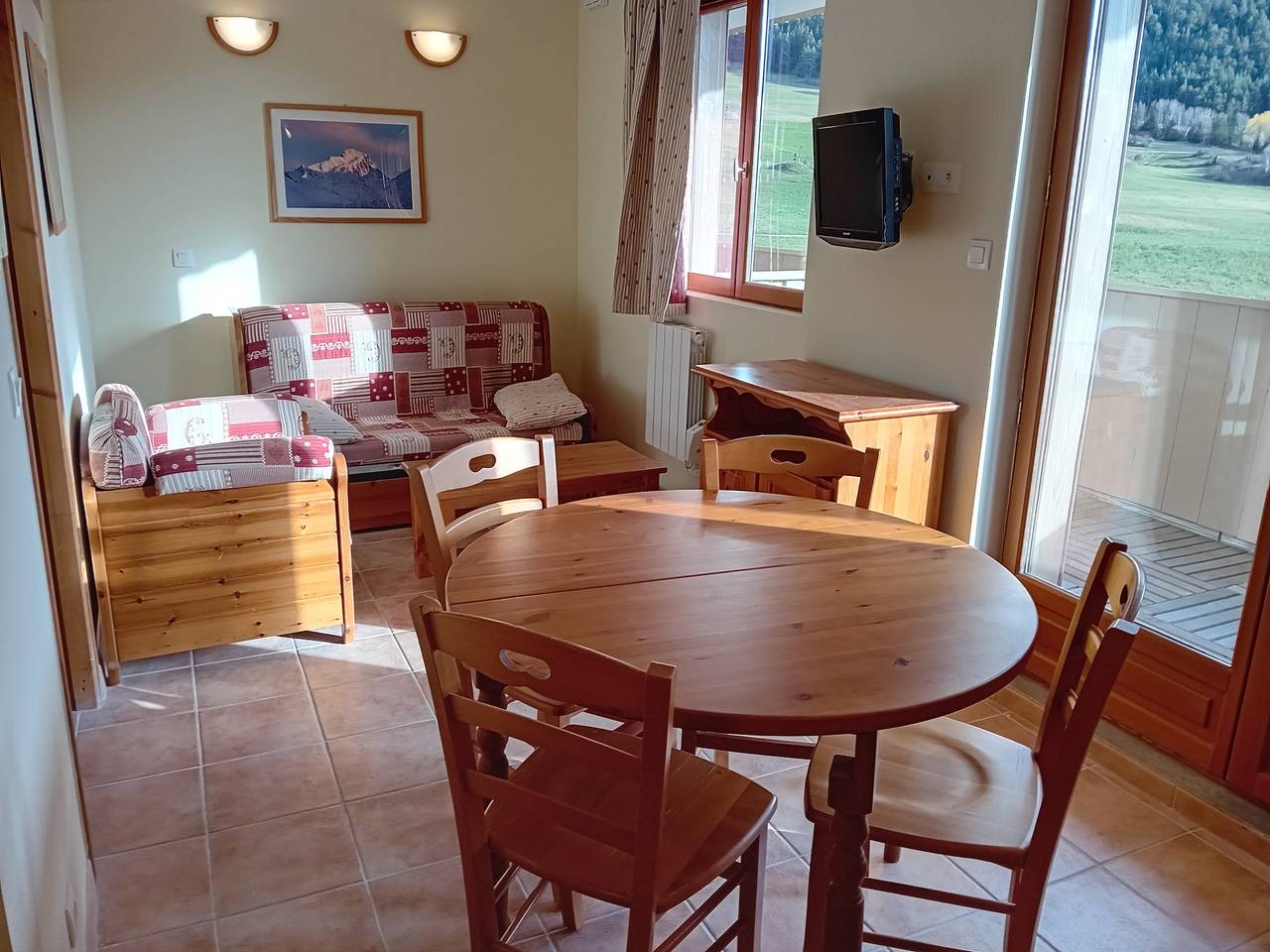 Gehele studio, Terrasses D 501 - Parc Nat. Vanoise studio 5 pers in Termignon, Saint-Jean-de-Maurienne regio