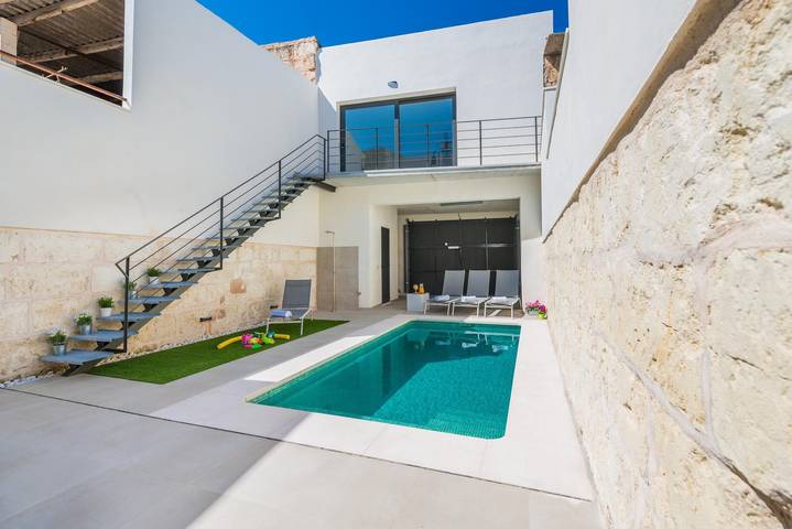 Ca Na Foc - Modernes Ferienhaus mit privatem Pool in traditioneller Stadt. Wifi gratis in Sa Pobla, Mallorca Norden