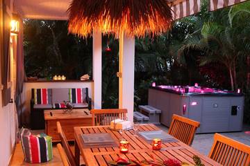 Cottage pour 2 personnes, avec jardin et jacuzzi dans Le Marin