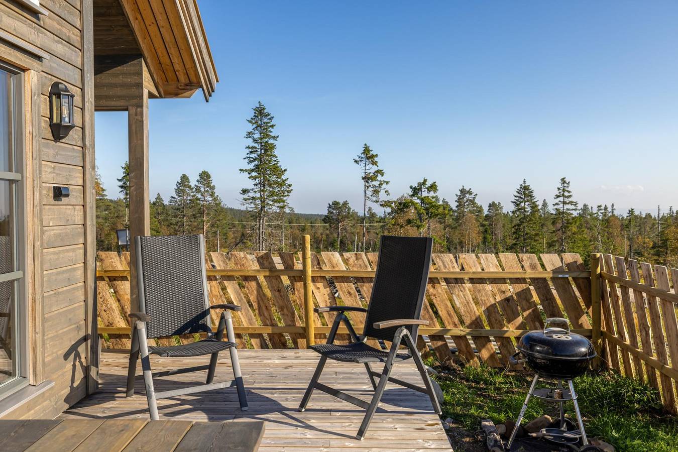 Ferienhaus für 7 Personen mit Terrasse in Løten