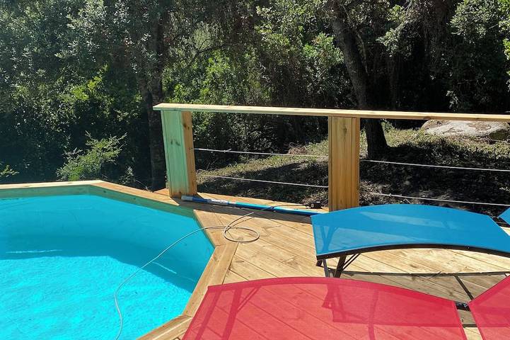 Chalet pour 4 personnes, avec piscine