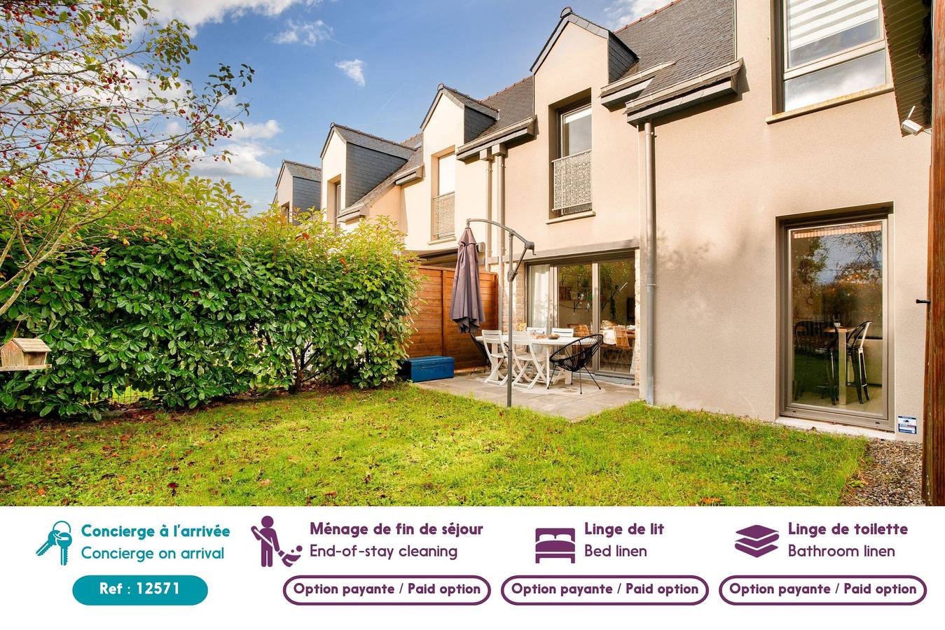 Charmante maison pour 6 avec jardin in Saint-Lunaire, Saint-Malo und Umgebung