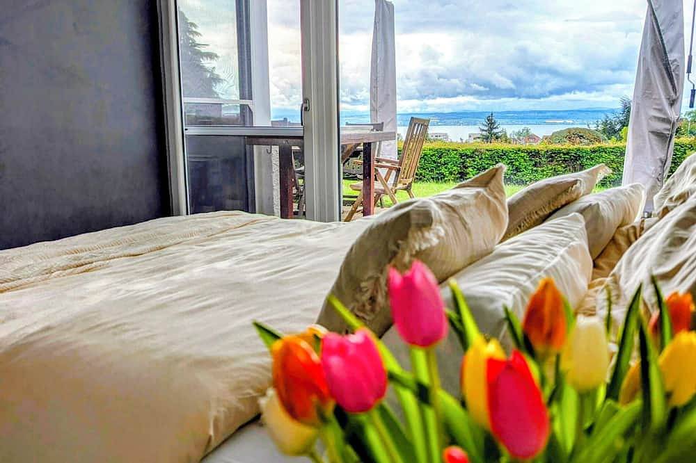 Ganze Wohnung, Ferienwohnung Bodenseeblick unter Palmen in Daisendorf, Obersee (Bodensee)