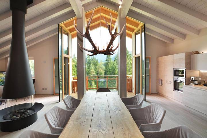 Appartamento per 9 persone, con giardino e sauna nonché panorama in Borca di Cadore