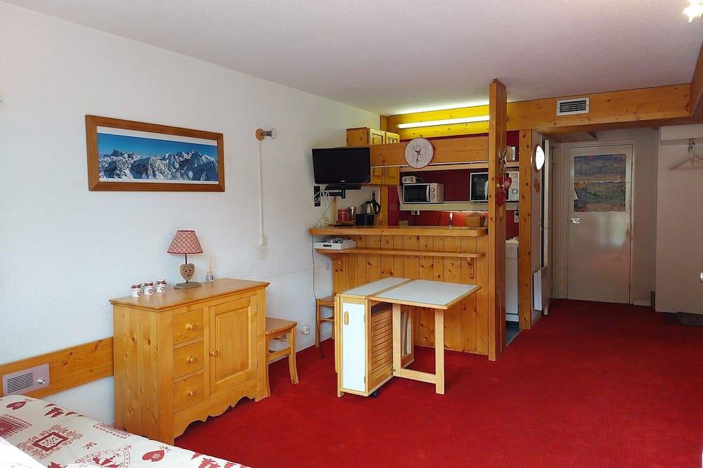 Ganze Wohnung, Gemütliche 2-Zimmer-Wohnung für 5 Pers. direkt an der Piste in Arc 1800, Bourg-Saint-Maurice