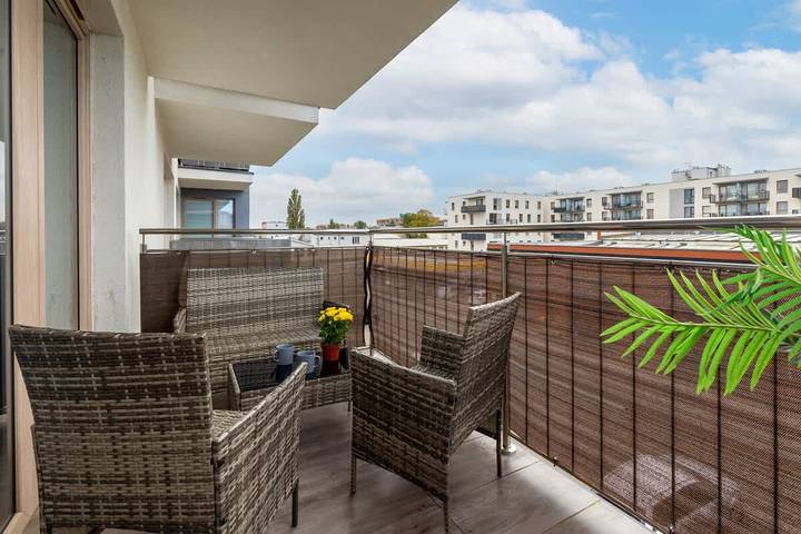Ganze Wohnung, Stylish Apartment with Balcony | Parking | Close to the Beach in Kolberg, Baltic Sea Pomerania