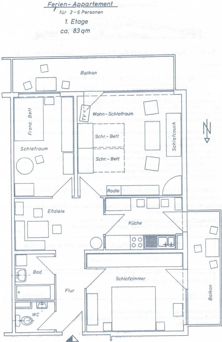 Ferienwohnung für 6 Personen, mit Balkon in Bad Reichenhall - 2