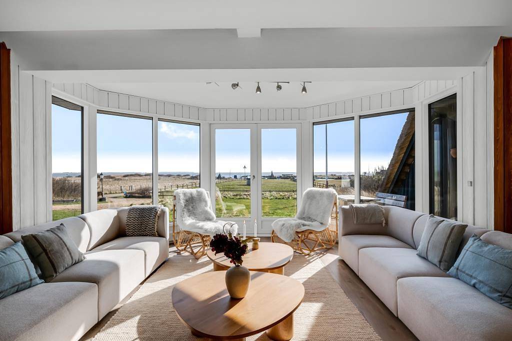 Einzigartiges Luxusferienhaus für 16 Personen mit Pool und Panoramablick in Nørre Lyngvig, Hvide Sande