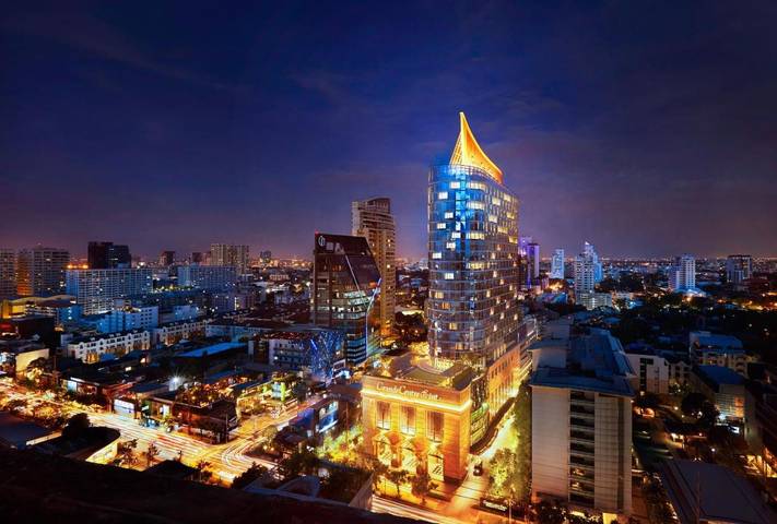 Hôtel pour 10 personnes, avec terrasse ainsi que jacuzzi et sauna à Bangkok