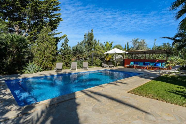 Beautiful Villa La Vila with Pool, Garden, Terraces, Air Conditioning in San José (Ibiza), Sant Josep de sa Talaia