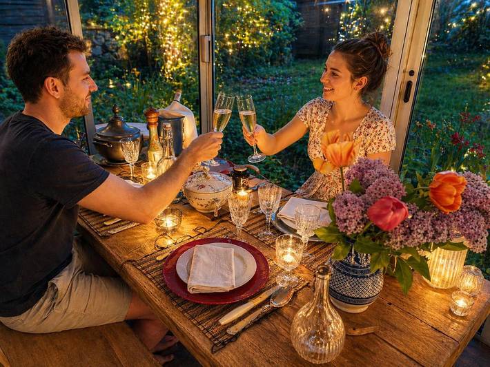 Location de vacances pour 4 personnes, avec Terrasse ainsi que Jardin et Vue à Vétheuil - 4