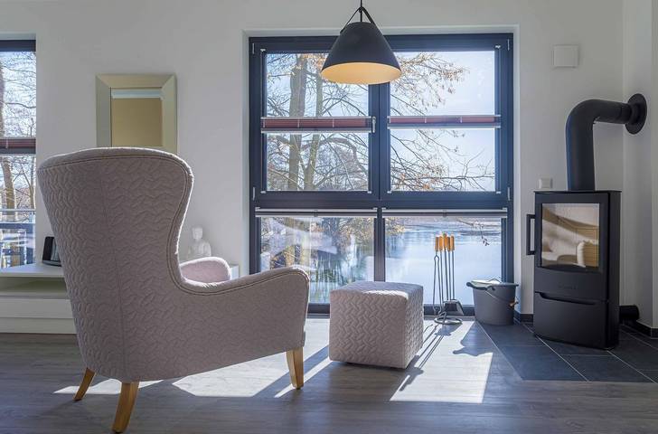 Ferienwohnung für 4 Personen, mit Garten und Seeblick sowie Sauna in Krakow am See - 2