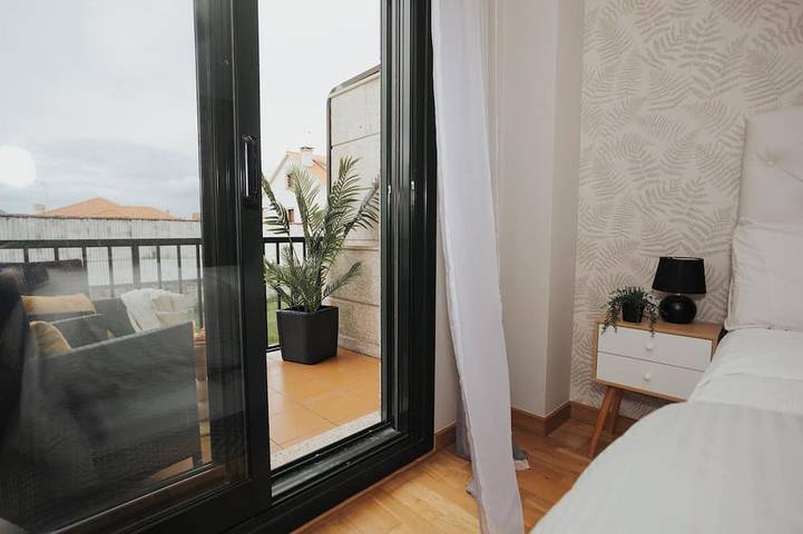 Ganze Wohnung, Komfortables Apartment Playa Riasón mit Frühstück und 2 Fahrrädern in Praia dos Tarais (A Illa de Arousa), A Illa de Arousa