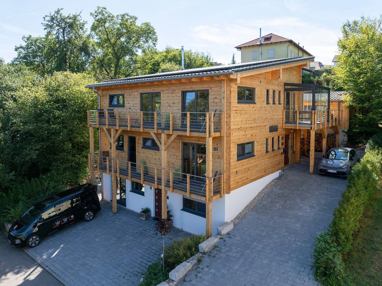 Ganze Wohnung, Ferienwohnung im Awewa-Holzhaus mit WLAN in Niefern-Öschelbronn, Nordschwarzwald