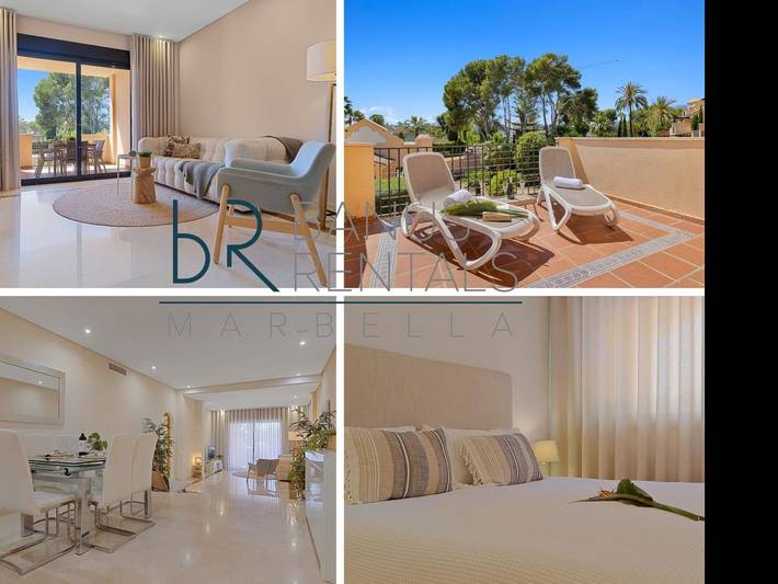 Holiday apartment for 4 people, with pool and sauna as well as terrace and garden, child-friendly in Puerto Banús