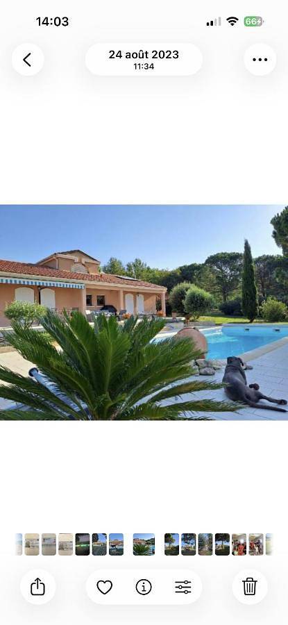 Location de vacances pour 4 personnes, avec Terrasse et Jardin ainsi que Piscine et Vue à Lamothe-Landerron