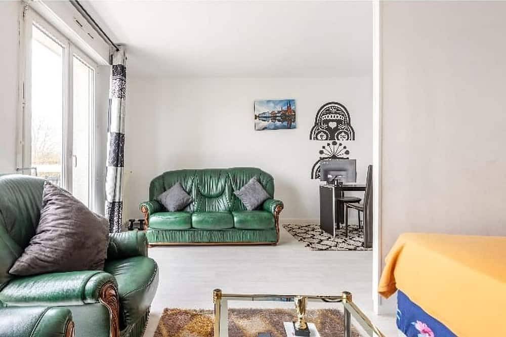 Entire apartment, Exclusive studio with an office, balcony, Wi-Fi & free parking spot in Évry-Courcouronnes, Essonne