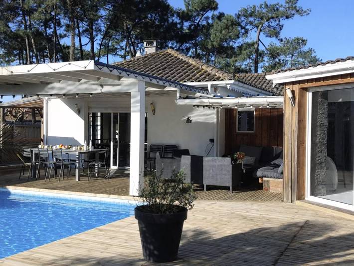Villa pour 8 personnes, avec terrasse et piscine à Mimizan - 4