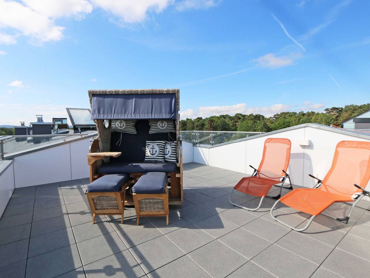 Ganze Ferienwohnung, Fs: Haus Granitz Whg. 5.3 mit Dachterrasse und Sauna - Haus Granitz Whg. 5.3 mit Dachterrasse und Sauna in Prora, Binz