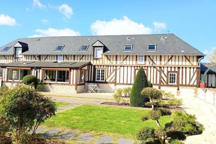 Maison de vacances pour 10 personnes, avec Jacuzzi ainsi que Terrasse et Jardin à Beuzeville