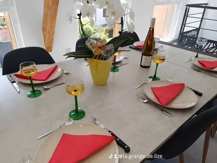 Ferienhaus 'Gîte La Grange De Liz&el' mit privater Terrasse, WLAN und Klimaanlage in Osthouse, Region Sélestat-Erstein