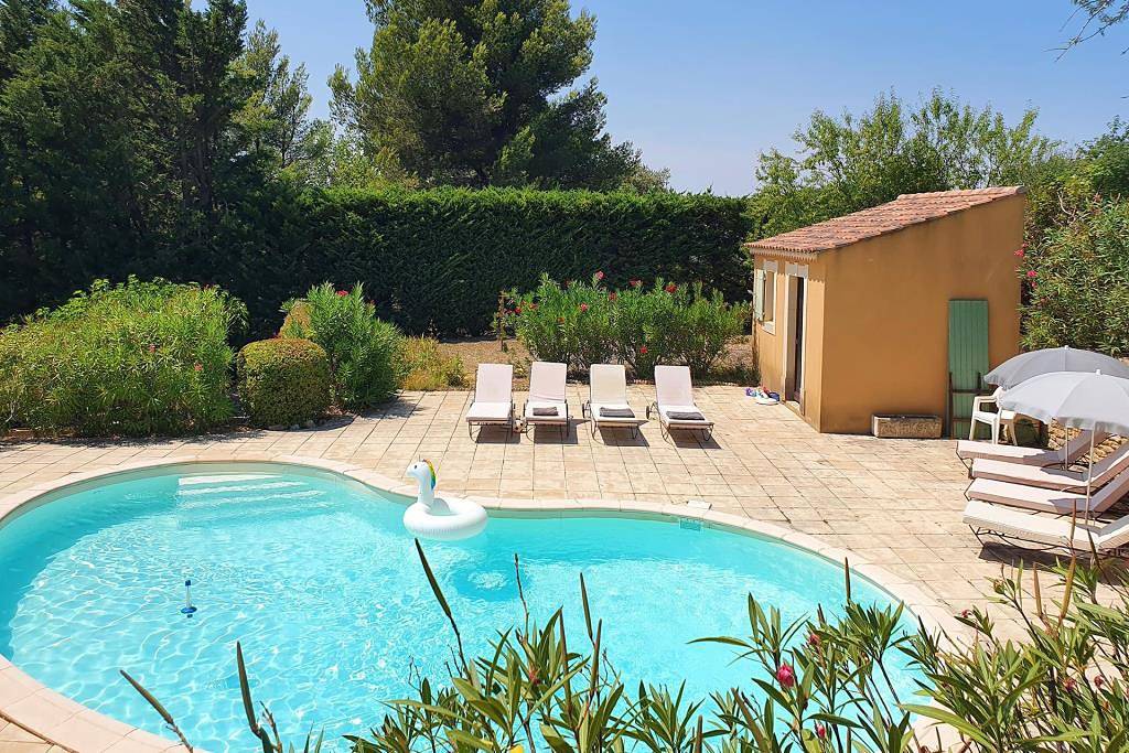 Ferienhaus mit Pool und Blick bei Vaison-la-Romaine in Villedieu, Vaucluse