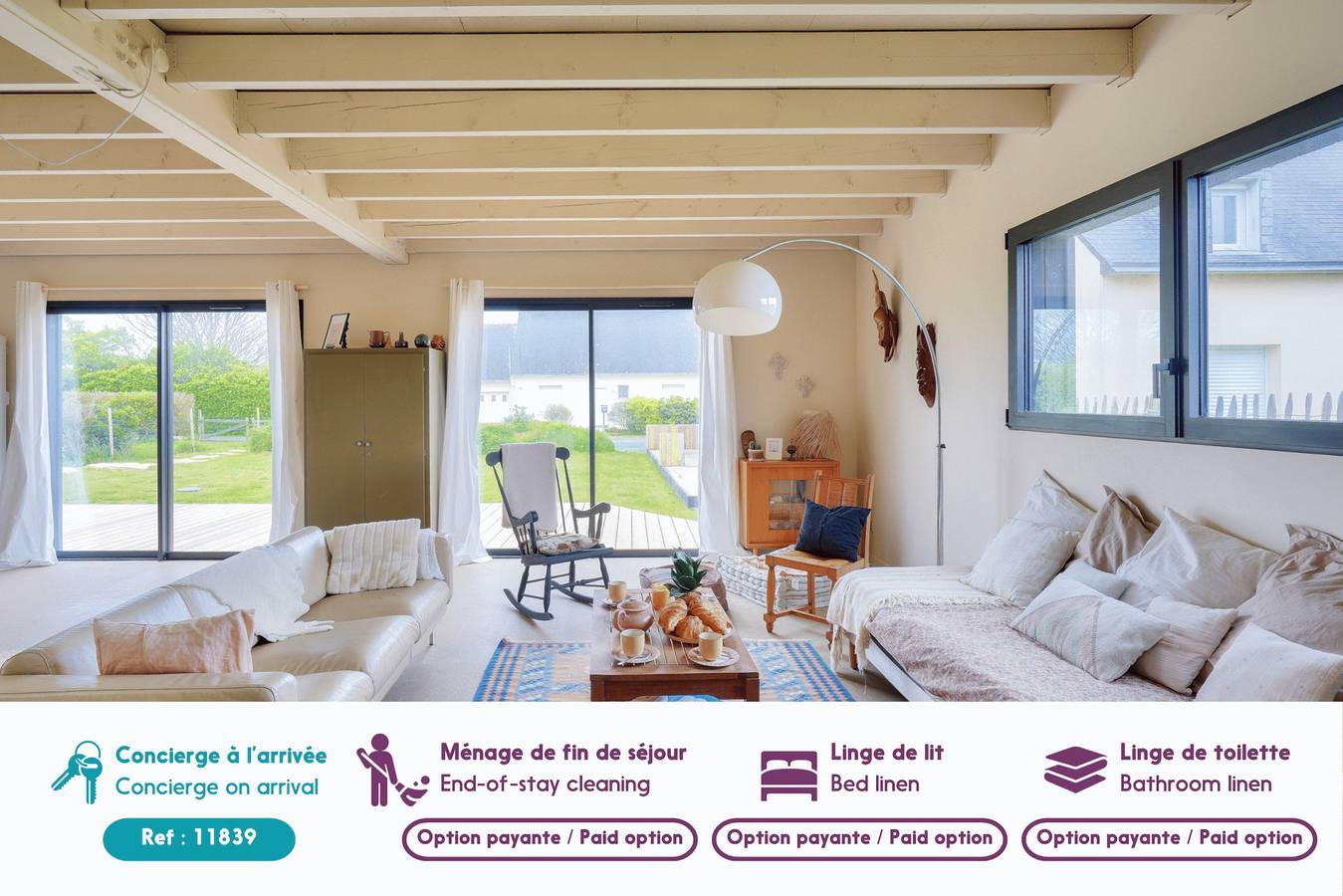 À 1 km de la plage de Pors Carn, maison pour 6 in Penmarc'h, Quimper und Umgebung