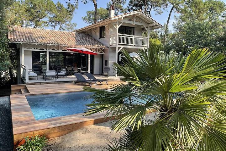 Maison de vacances pour 8 personnes, avec Balcon et Jardin dans Le Moulleau