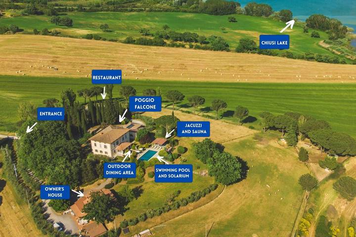 Location de vacances pour 16 personnes, avec jardin ainsi que piscine et terrasse, animaux acceptés à Castiglione del Lago - 4