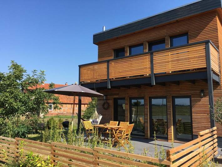 Ferienhaus für 6 Personen, mit Sauna und Garten sowie Ausblick, kinderfreundlich in Prignitz