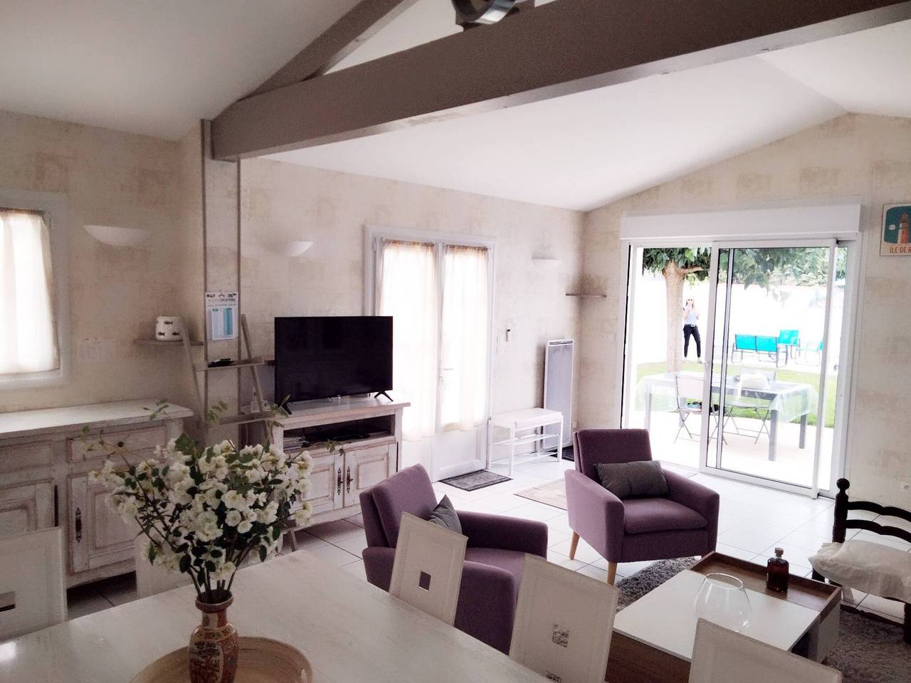 Pretty house with heated pool, close to the ocean in Le Bois-Plage-en-Ré, Ile de Re