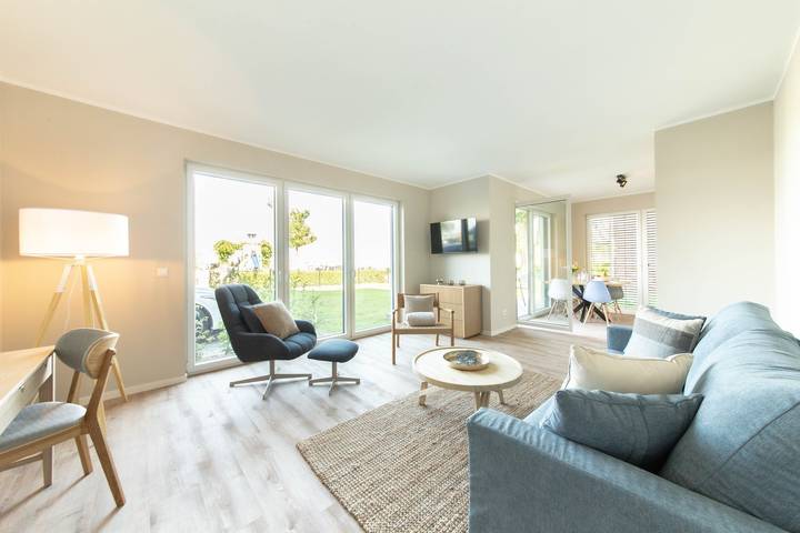 Ferienwohnung für 4 Personen, mit Meerblick und Terrasse in Scharbeutz