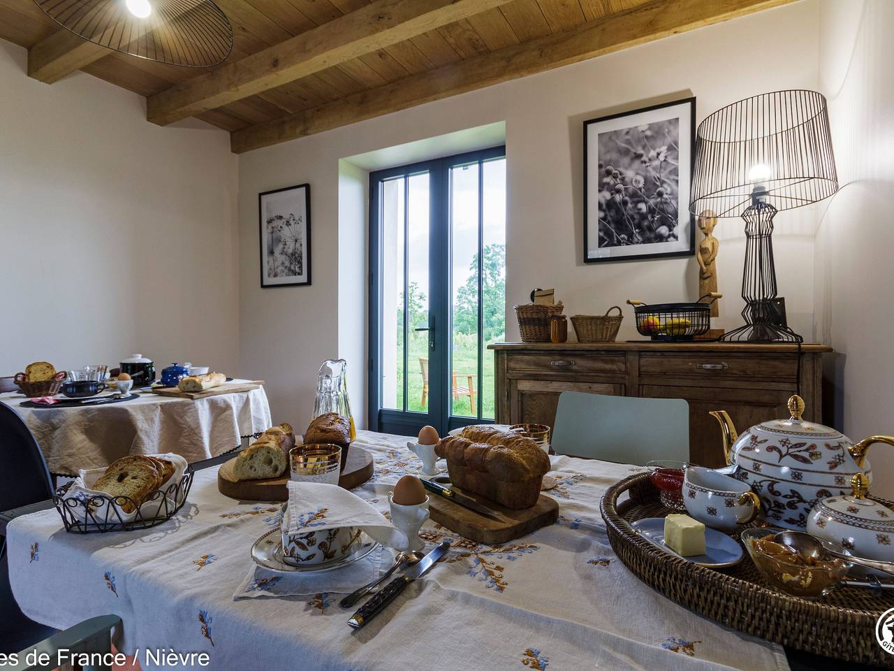 Zen-Haus mit Garten, Haustiere erlaubt, nahe der Loire in Charrin, Nièvre