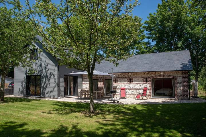 Maison de vacances pour 6 personnes, avec Terrasse et Jardin à Le Tilleul
