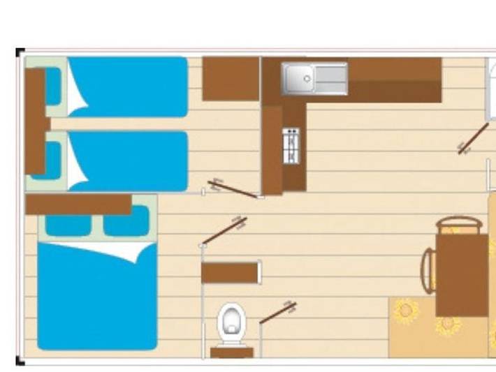 Bungalow für 4 Personen, mit Kinderpool und Sauna auf Île d'Oléron - 4