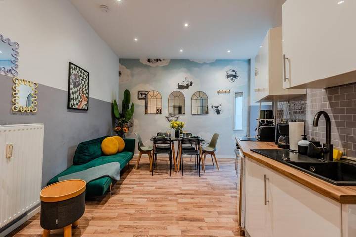 Apartamento para 5 personas, con terraza y jardín en Berlin Wedding