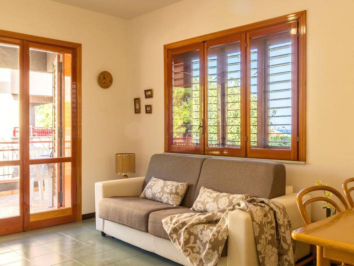 Ferienwohnung für 3 Personen, mit Terrasse und Garten