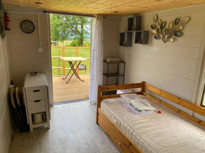 Tente pour 2 personnes, avec Terrasse ainsi que Jardin et Vue
