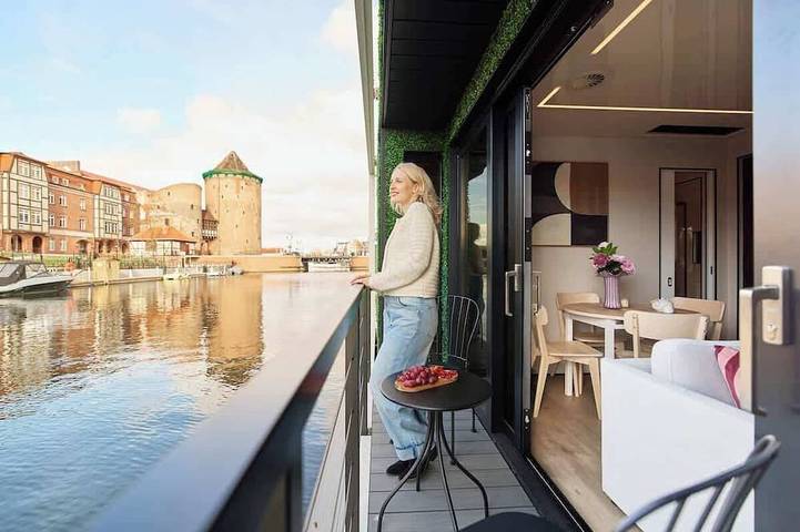 Hausboot für 5 Personen, mit Sauna und Balkon, mit Haustier in Polnische Ostsee