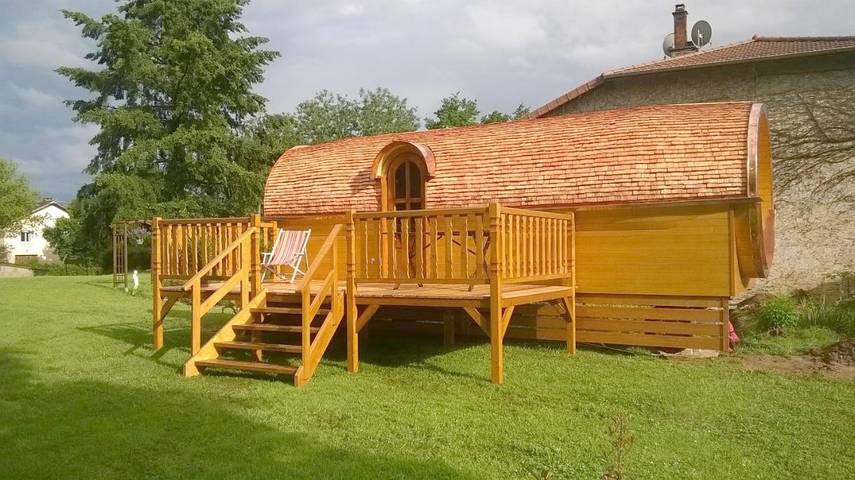 Chalet pour 2 personnes, avec vue ainsi que piscine et jardin