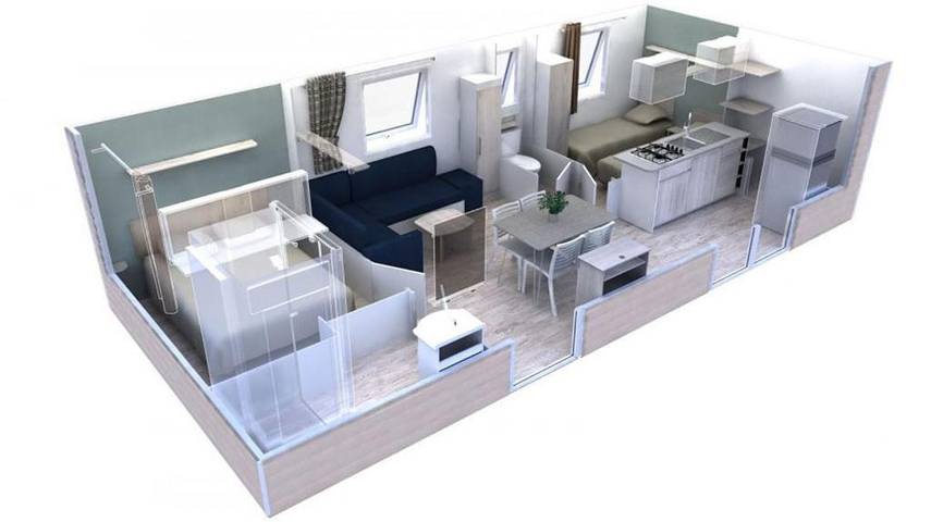 Location de vacances pour 4 personnes, avec terrasse et piscine ainsi que jardin et vue à Miers - 4