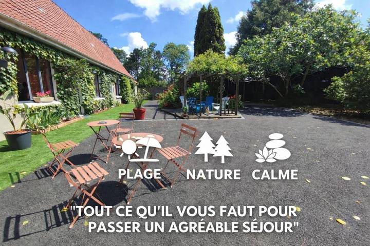Location de vacances pour 2 personnes, avec Terrasse et Jardin dans Andres