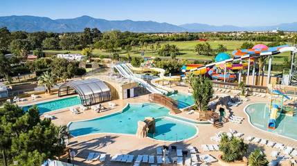 Camping pour 6 personnes, avec terrasse, animaux acceptés à Saint-Cyprien