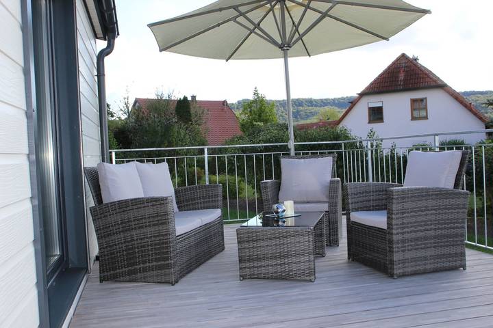 Ganze Wohnung, Mobilheim am Geisberg - Mobilheim (48qm) mit Terasse in Wiesenbronn, Fränkisches Weinland