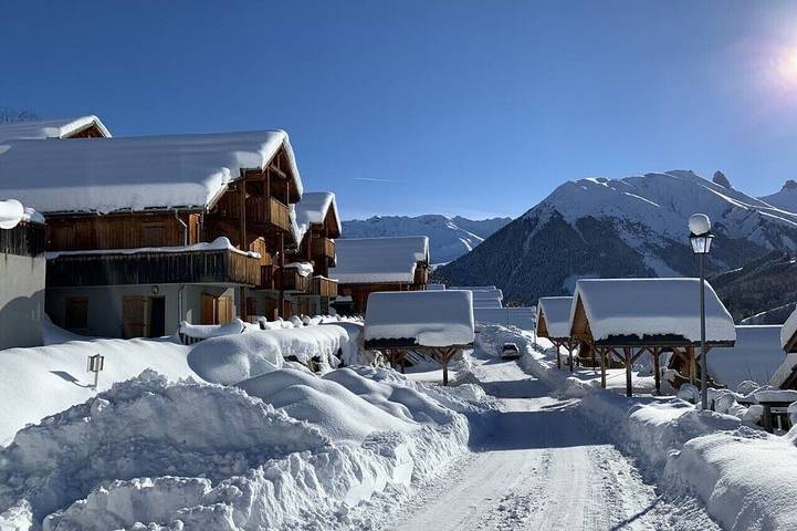 Hütte für 6 Personen, mit Balkon und Pool sowie Sauna in Saint-Jean-d'Arves