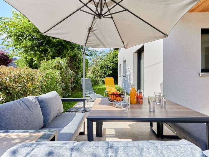 Maison de vacances pour 6 personnes, avec Jacuzzi ainsi que Terrasse et Jardin