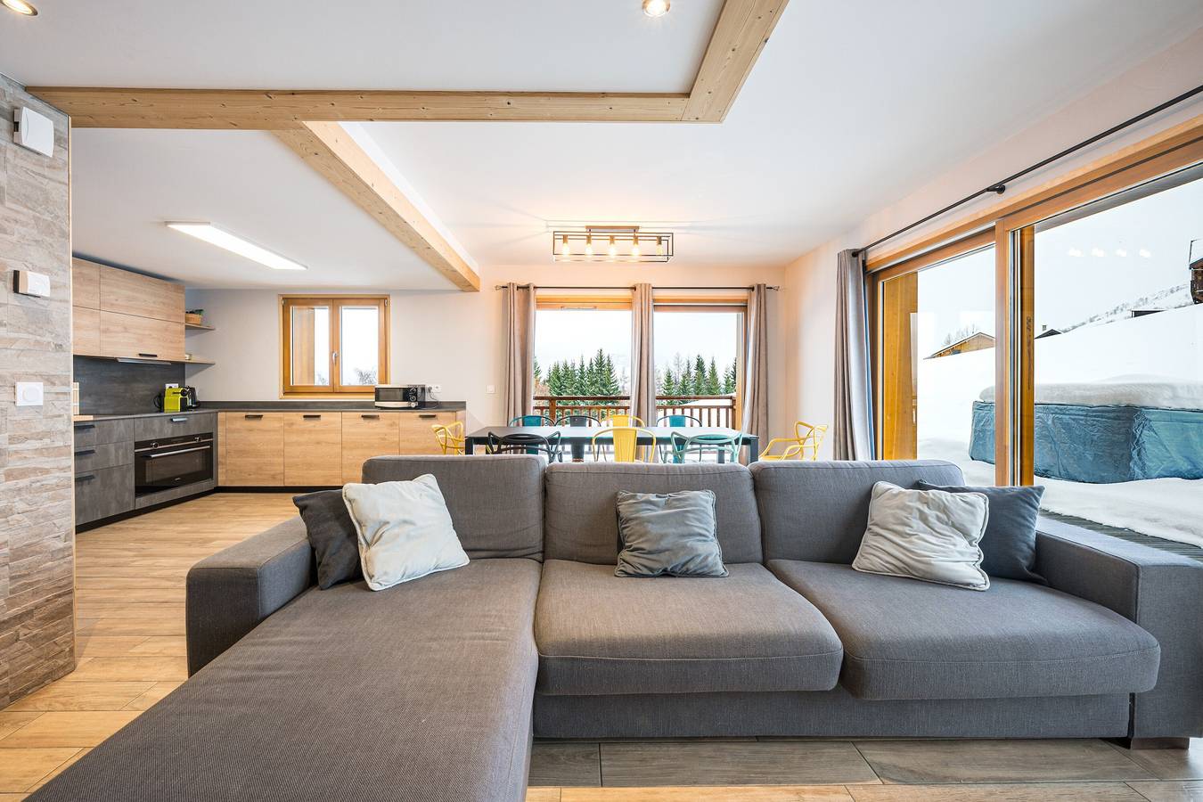 Chalet 'Germain Ski Lodge' avec Balcon et Wi-Fi in La Toussuire, Fontcouverte-la-Toussuire