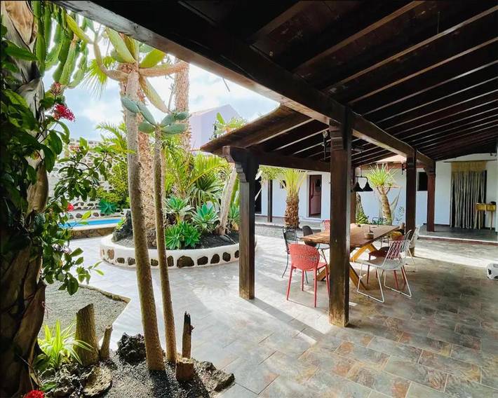 Maison d’hôte pour 4 personnes, avec piscine et jardin ainsi que sauna et vue à Villaverde